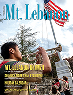 mt lebanon magazine with boy scout and flag