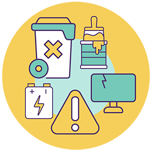 household waste vector