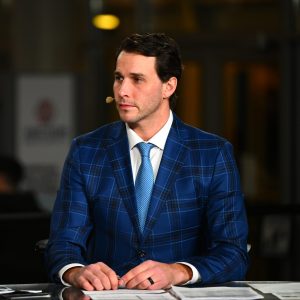 man in blue suit