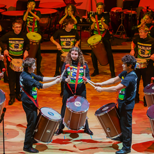 teens with drums