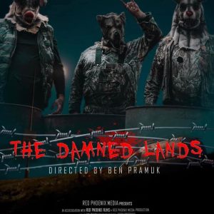 movie poster for "The Damned Lands" with horror characters