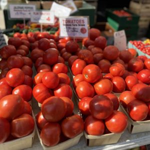 tomatoes at farmers market