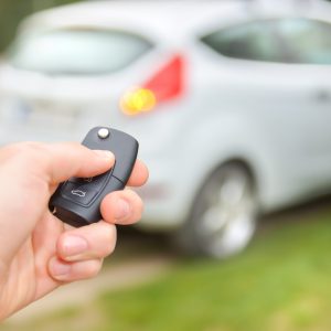 Unlocking a car with a remote key