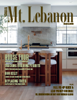 september cover of mt lebanon magazine with a kitchen