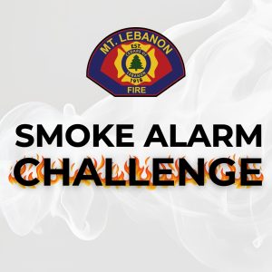 smoke alarm challenge 2025 with mt lebanon fire logo