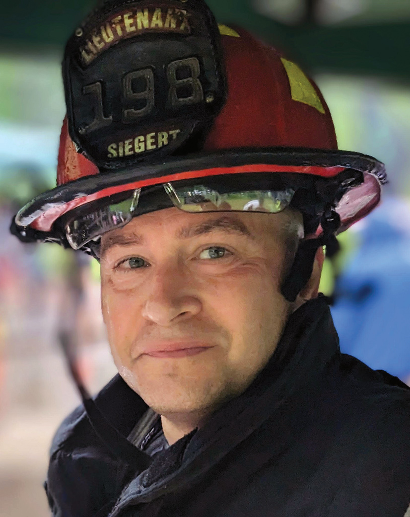 firefighter smiling